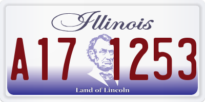 IL license plate A171253