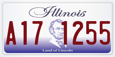 IL license plate A171255