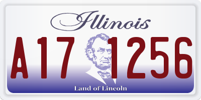IL license plate A171256