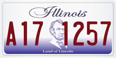 IL license plate A171257