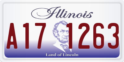 IL license plate A171263