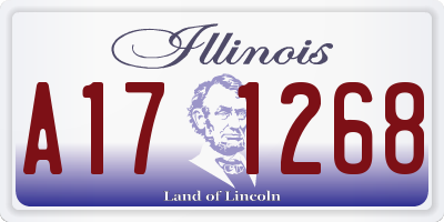 IL license plate A171268