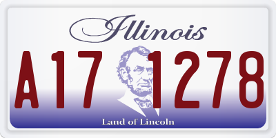 IL license plate A171278