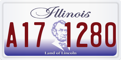 IL license plate A171280