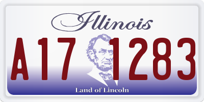 IL license plate A171283