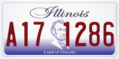IL license plate A171286