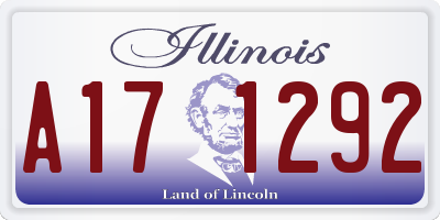 IL license plate A171292