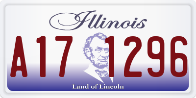 IL license plate A171296