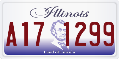 IL license plate A171299