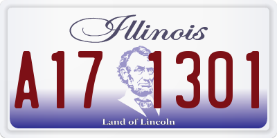 IL license plate A171301