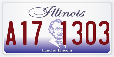 IL license plate A171303