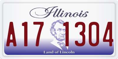 IL license plate A171304