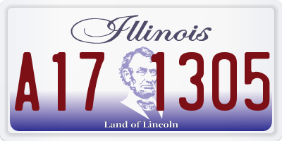 IL license plate A171305