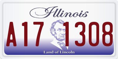 IL license plate A171308