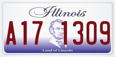 IL license plate A171309