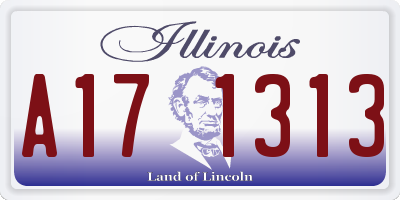 IL license plate A171313