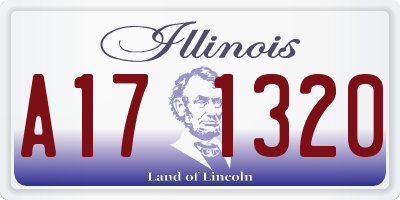 IL license plate A171320