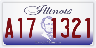 IL license plate A171321