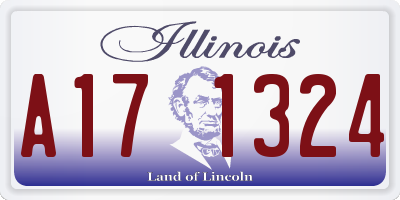 IL license plate A171324