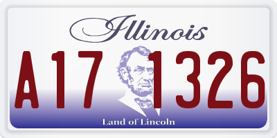 IL license plate A171326