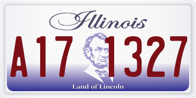 IL license plate A171327