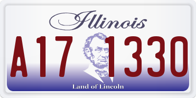 IL license plate A171330