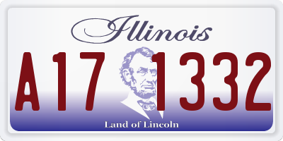 IL license plate A171332