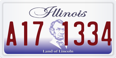 IL license plate A171334