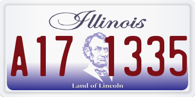 IL license plate A171335