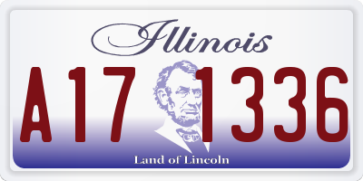 IL license plate A171336