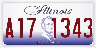 IL license plate A171343