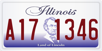 IL license plate A171346