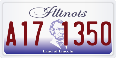 IL license plate A171350