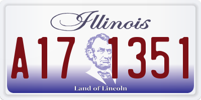 IL license plate A171351