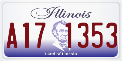 IL license plate A171353