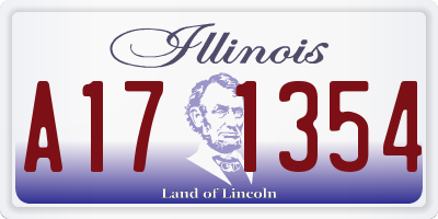 IL license plate A171354