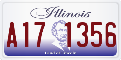 IL license plate A171356