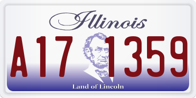 IL license plate A171359
