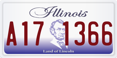 IL license plate A171366