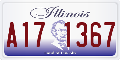 IL license plate A171367
