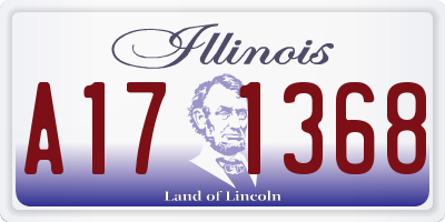 IL license plate A171368