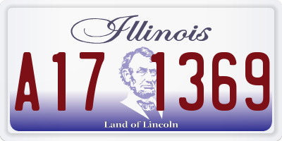 IL license plate A171369