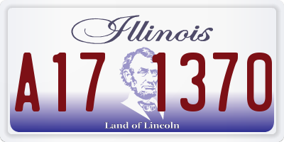 IL license plate A171370