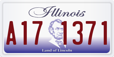 IL license plate A171371