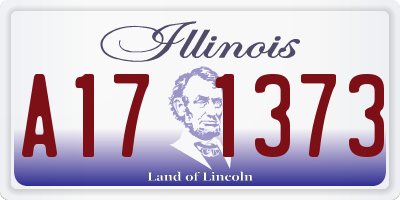 IL license plate A171373