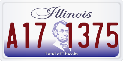 IL license plate A171375