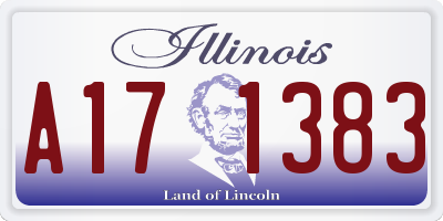 IL license plate A171383