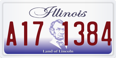 IL license plate A171384