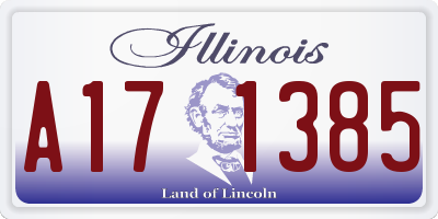 IL license plate A171385