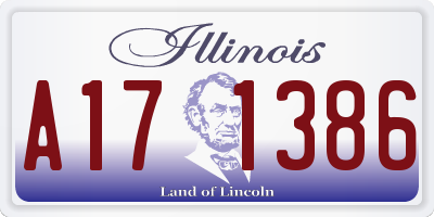 IL license plate A171386